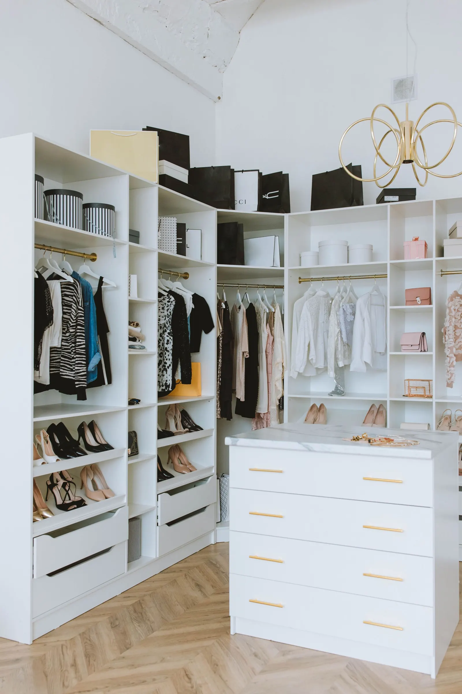 Custom wardrobe and storage detail
